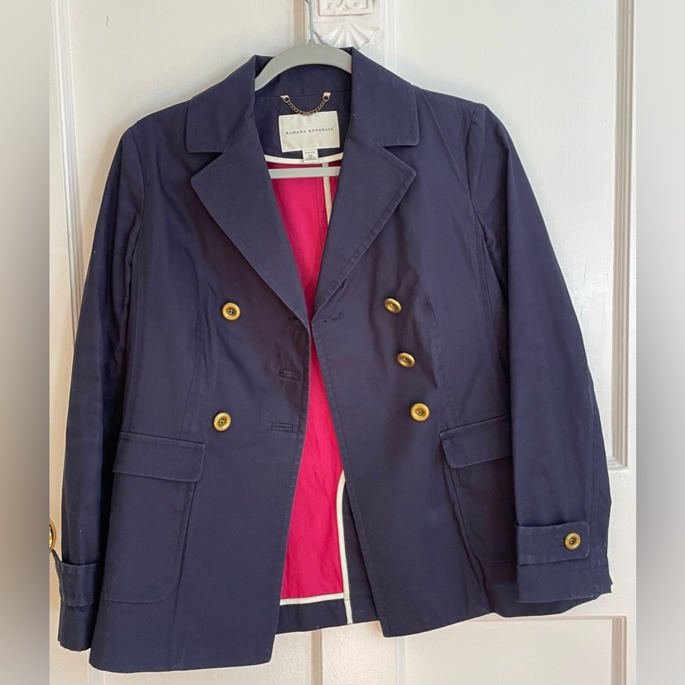 Banana Republic Navy blue peacoat jacket - Size XS